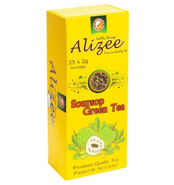 Зеленый чай Alizee Soursop Green Tea в пакетиках 25*2г