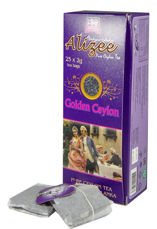 Чай Alizee Golden Ceylon в пакетиках 25*2г