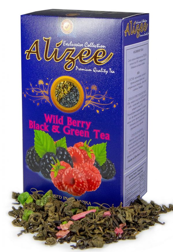 Чай купаж Alizee Wild Berry Black & Green Tea листовой 100г