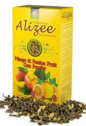 Зеленый чай Alizee Mango & Passion Fruit Gun Powdeer листовой 100г